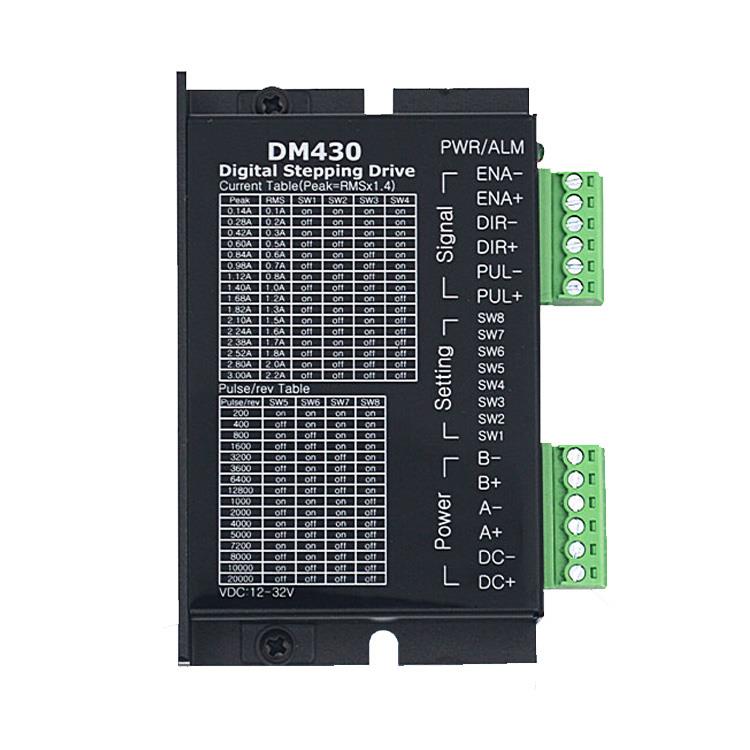 步进电机驱动DM430 适用42电机 0.1~3A 1~128细分 12~32V