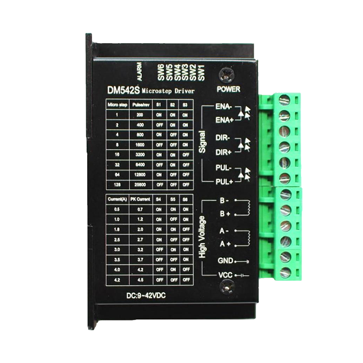 步进电机驱动DM542S 适用42/57电机 1~128细分 0.5~4.5A 9~42V